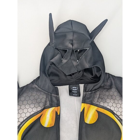 DC Comics Batman Hoodie Men Size M Full Zip Masked Cosplay Dark Knight Hero Body - Picture 4 of 12